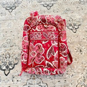 Vera Bradley Campus Laptop Backpack in rosy posy